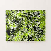 Grüne und schwarze Mikrogrün Puzzle (Horizontal)