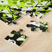 Grüne und schwarze Mikrogrün Puzzle (Seite)