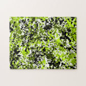 Grüne und schwarze Mikrogrün Puzzle (Horizontal)