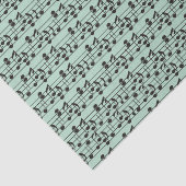 Grüne und schwarze Musik Seidenpapier (Ausschnitt)