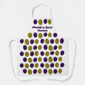 Grüne und schwarze Oliven Schürze für Frauen (Vorderseite)