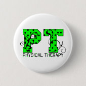 grüne und schwarze Tupfen Pints Button (Vorderseite)