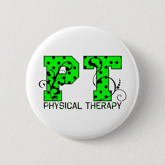 grüne und schwarze Tupfen Pints Button (Vorderseite)