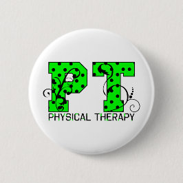 grüne und schwarze Tupfen Pints Button