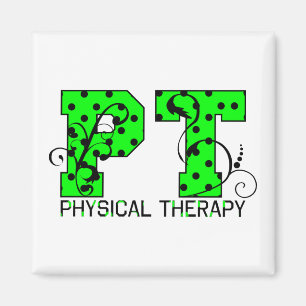 grüne und schwarze Tupfen Pints Magnet