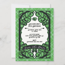 Grüne und schwarze vergitterte Rosenprinzessin Geb