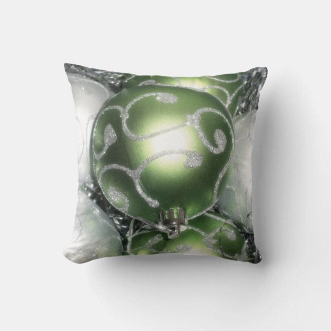 'Grüne und Silberfaule' Kissen (Vorderseite)