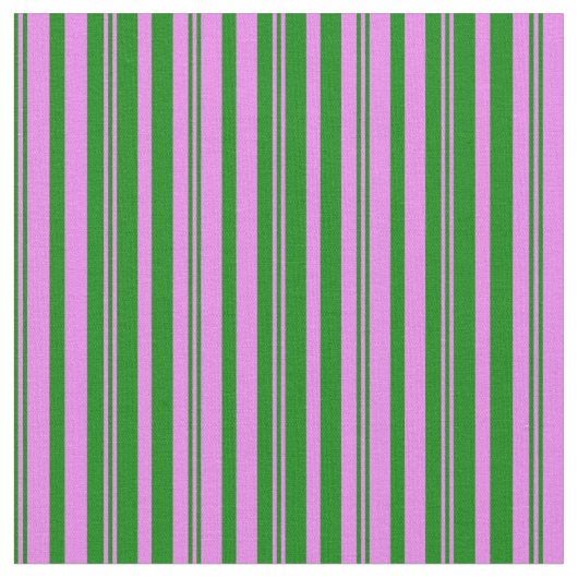 Grüne und violette Streifen Stoff (Nahaufnahme)