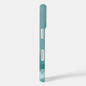 Grüne und weiße abstrakte Malerei  Case-Mate iPhone Hülle (Rückseite / Rechts)