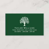 Grüne und weiße Bäume - Landschaftsschutz Visitenkarte (Vorderseite)