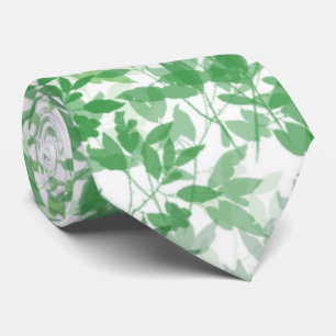 Grüne und weiße Blätter Neckties Neck Tie Krawatte