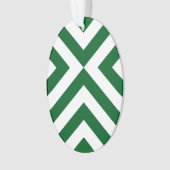 Grüne und weiße Chevronen Ornament (Vorderseite)