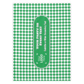 Grüne und weiße Diamanten - Sonderaktion für Text Tischdecke (Vorderseite)
