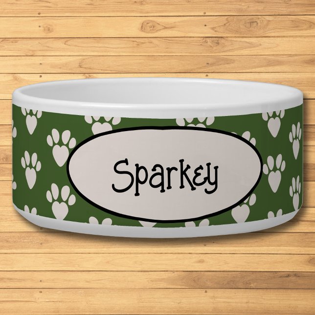 Grüne und weiße Drucke Napf (Von Creator hochgeladen)