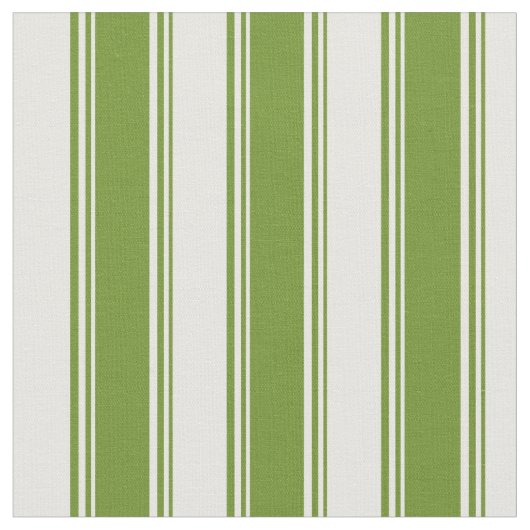 Grüne und weiße farbige Linien Stoff (Nahaufnahme)