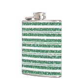 GRÜNE UND WEISSE GLITZER SEHEN CHRISTMAS STRIPES FLACHMANN (Links)