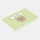 GRÜNE UND WEISSE HERZEN MIT TEDDY-BAR GÄSTEBUCH (Ecke)