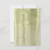 Grüne und weiße Hydrangea Wedding RSVP Karte (Rückseite)