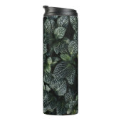 GRÜNE UND WEISSE LEAF-PFLANZE THERMOSBECHER (Nach rechts gedreht)
