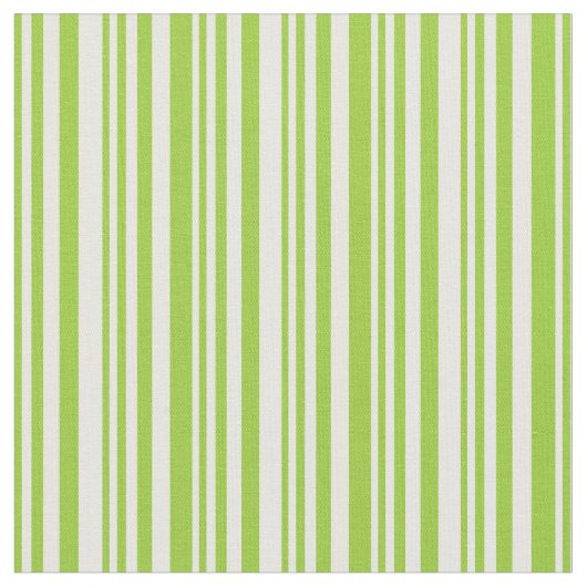 Grüne und weiße Linien Stoff (Nahaufnahme)