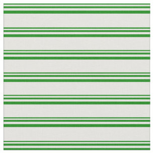 Grüne und weiße Linien Stoff