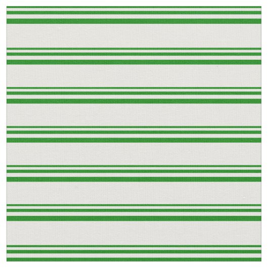 Grüne und weiße Linien Stoff (Nahaufnahme)