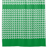 Grüne und weiße moderne Sharp Waves Duschvorhang (Vorderseite)
