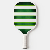 Grüne und weiße Monogramm-Pickleball-Paddle Pickleball Schläger (Rückseite)