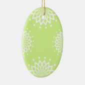 Grüne und weiße Ostern Keramik Ornament (Rechts)