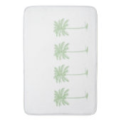 Grüne und weiße Palmenbäume an der Küste Badematte (Vorderseite Vertikal)