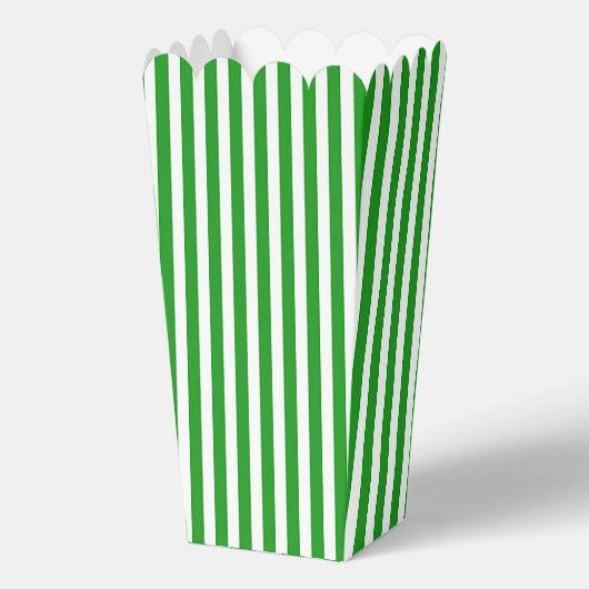 Grüne und weiße Popcorn Geschenkschachtel (Rückseite)