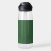 Grüne und weiße Schulfarben und Buchstaben Trinkflasche (Rückseite)