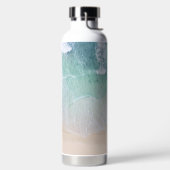 Grüne und weiße Spitze Strand Sand und Küste Trinkflasche (links)