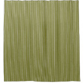 Grüne und weiße Streifen aus Oliven mit unbelebten Duschvorhang (Vorderseite)