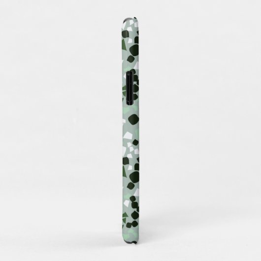 Grüne und weiße Terrazzo Minimal moderne Case Mate (Hinten/Rechts)