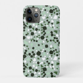 Grüne und weiße Terrazzo Minimal moderne Case Mate