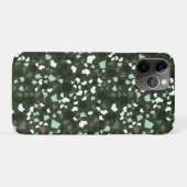 Grüne und weiße Terrazzo Minimal moderne Case Mate (Rückseite (Horizontal))