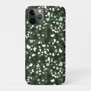 Grüne und weiße Terrazzo Minimal moderne Case Mate
