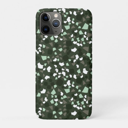 Grüne und weiße Terrazzo Minimal moderne Case Mate (Rückseite)