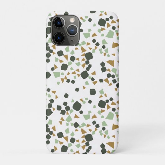 Grüne und weiße Terrazzo Modernste Technik Case-Mate iPhone Hülle (Rückseite)