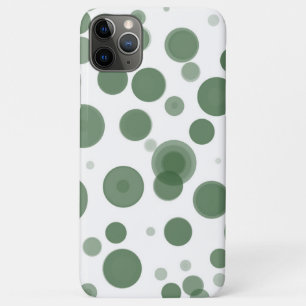 Grüne und weiße Tupfen-Blasen Minimal Case-Mate iPhone Hülle