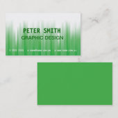 Grüne und weiße Visitenkarte (Vorne/Hinten)