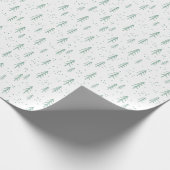 Grüne und weiße Weihnachtsbaumverpackung Geschenkpapier (Ecke)