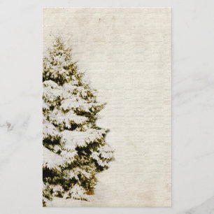 Grüne und weiße Weihnachtsschneeflocken Briefpapier