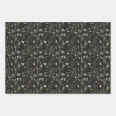 Grüne und weiße Wildblumen Geschenkpapier Set (Vorderseite 3)