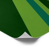 Grüne Union Jack Flagge Dekor Poster (Ecke)