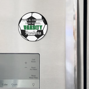 Grüne Universitäts-Fußballmannschaft Benutzerdefin Magnet