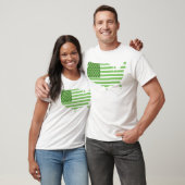 Grüne USA-Flagge T-Shirt (Unisex)