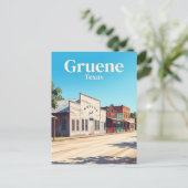 Grüne USA Postkarte (Stehend Vorderseite)