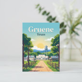 Grüne USA Postkarte (Stehend Vorderseite)
